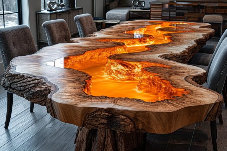 La magie des tables rivière : du bois et de la résine pour sublimer ...