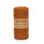 Corde macramé 3mm Peignée 100m de couleur marron