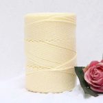 Fil nylon macramé 3mm pour 200m couleur blanc