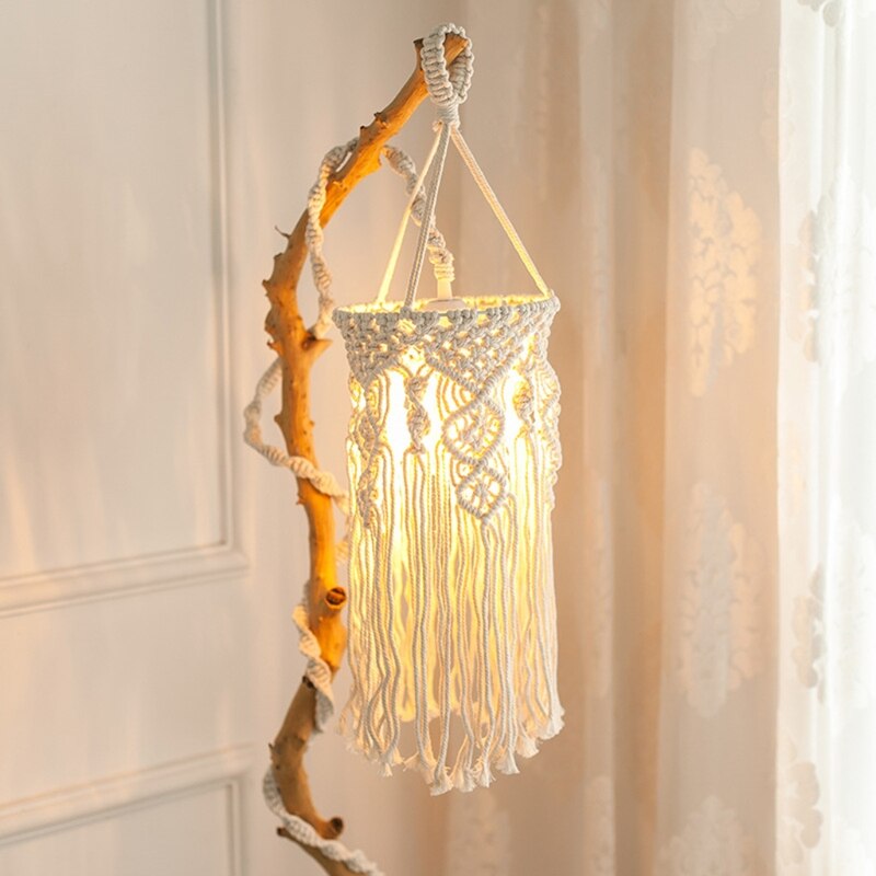 Luminaire macramé