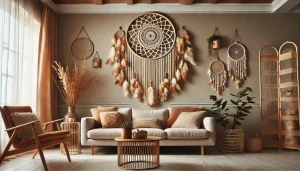 attrape rêve macramé salon