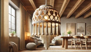 luminaire macramé