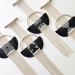 Mini tapisserie murale macramé