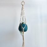 Petite suspension pour plante macramé