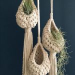 Porte plante macramé