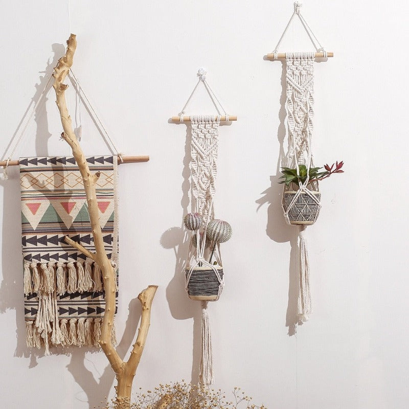 Suspension macramé plante DIY