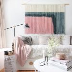 Tableau mural macramé