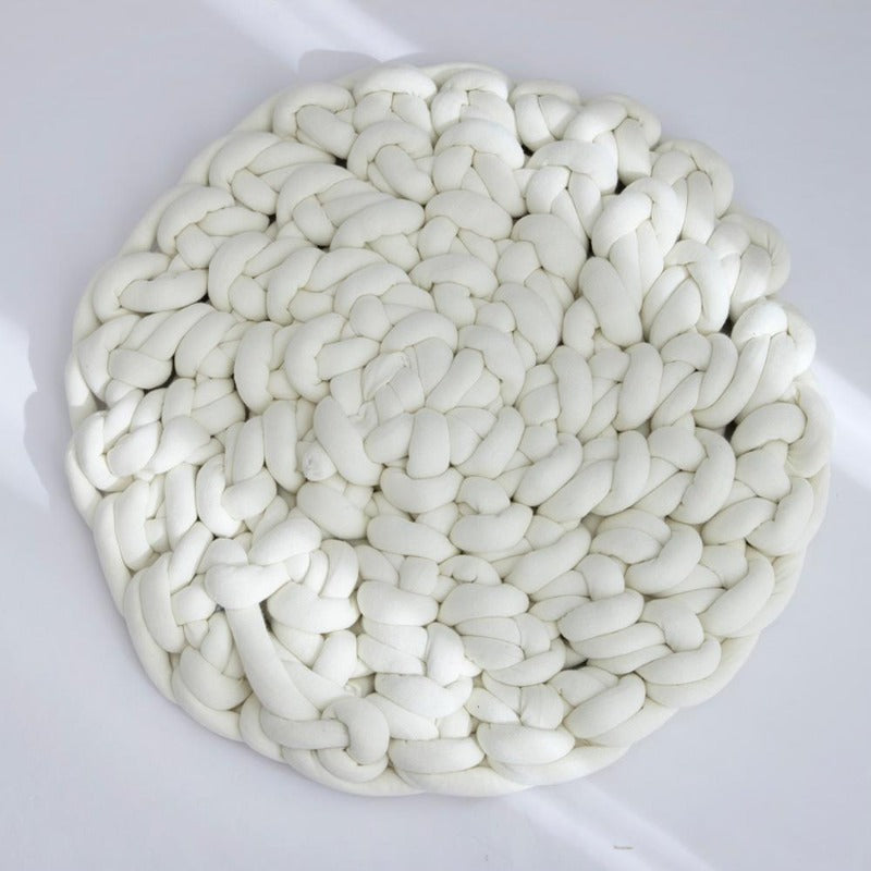 Tapis rond en macramé – Image 3