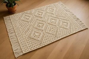 tapis en macramé