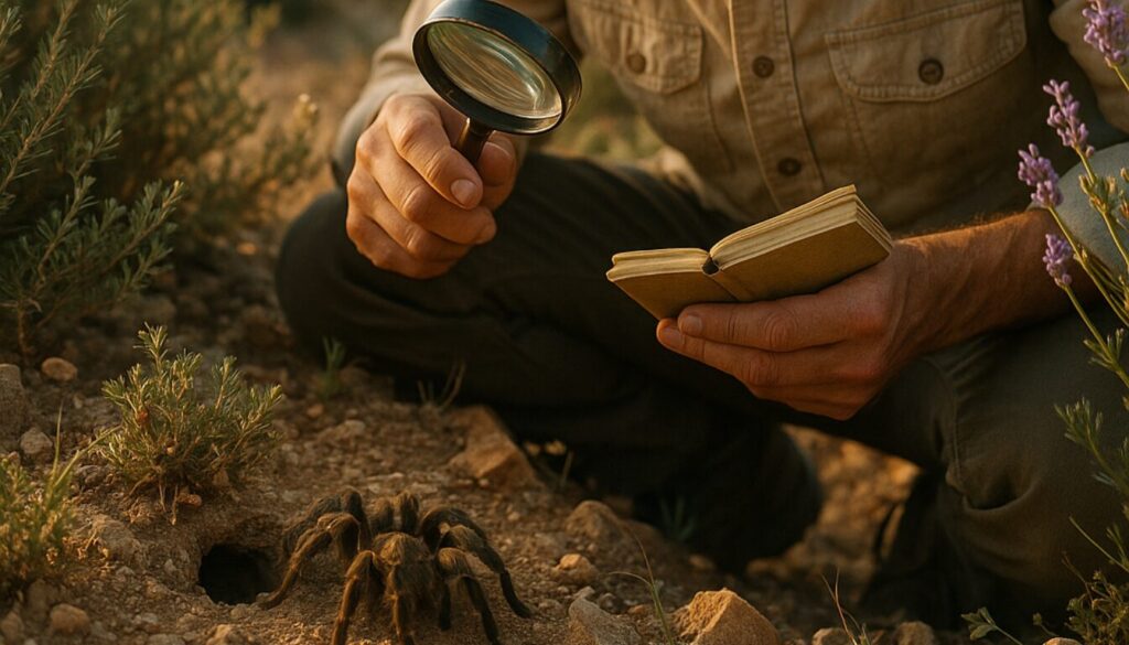 Découverte de mygales de Provence